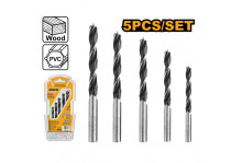 Набор сверл по дереву 5 шт Ingco