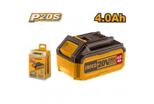 Аккумулятор литий-ионный (li-lon) 4,0Ач, зарядка 1 час, 20В, вес 0,66кг, Ingco