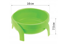 Миска для животных рибон 0,75л м-пл