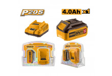 Зарядное устройство + аккумулятор 4А для марки Ingco, 20В, Ingco