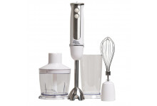 Блендер погружной 850 Вт, 4 предмета, 13 скоростей, турбо, металлическая нога, чаша 0,5л, стакан, Oasis