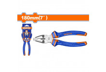 Плоскогубцы 180 мм комбинированные двухкомпонентные рукоятки, Wadfow