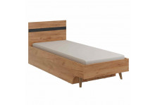 Кровать детская Омега-3 без основания 834х810х1952, дуб золотистый + белый + антрацит, Фант