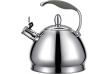 Чайник нержавеющая сталь 3 л со свистком, глянцевый, индукция, Linea Tea