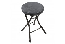 Табурет металлический каркас складной (круглое сиденье) ТБСК1-В/ГР Графит, Ника