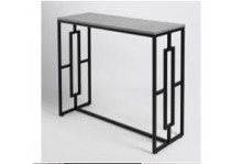 Стол консоль 1000х350х820 черный каспий темный Мансарда