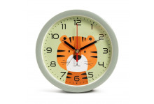 Будильник В4-054, диаметр 15 см, Тигренок, корпус оливковый, Рубин