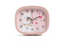 Будильник В5-018 Альпака, корпус розовый, Рубин