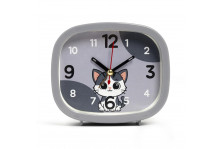 Будильник В5-021 Котенок, корпус серый, Рубин
