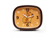 Будильник В5-023 Капибара, корпус коричневый, Рубин