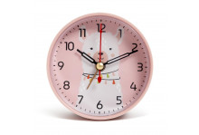 Будильник В7-033 Альпака, корпус розовый, Рубин