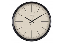 Часы настенные 2940-006 круглые, диаметр 29 см, Классика, черный, Рубин