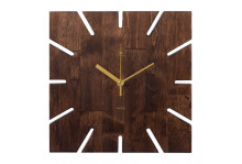 Часы настенные 2627-001 квадрат интерьерные, из дерева, 27 см, Рубин