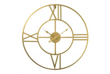 Часы настенные 5602-002 круглые, диаметр 50 см, открытая стрелка, Классика, золото, металл, Рубин