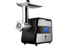 Мясорубка электрическая 2600 Вт, реверс, LED дисплей, 3 перфорированных диска 3, 5, 7 мм, алюминиевый поддон, кеббе, адаптер для колбасы, Leonord