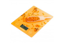 Весы кухонные 7 кг электронные, стекло, сенсорное управление, 20х15 см, Матрена