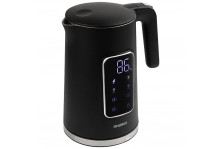 Чайник электрический 1.7 л 1850-2200 Вт, электронное управление с индикатором температуры, двойной корпус нержавеющая сталь/пластик, Energy