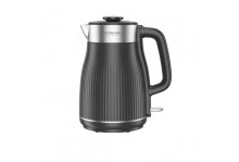 Чайник электрический 1.8 л 1800 Вт, диск, двойной корпус, сталь /пластик, черный, Rashel