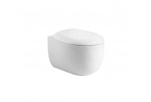 Унитаз подвесной безободковый Альтаир, тонкое сиденье, микролифт, Aquatek