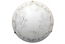 Светильник настенно-потолочный 3Л Е27 макс 3х60 Вт НПБ 06-3х60 М65 Виктория 400 матовый белый / хром, Элетех 