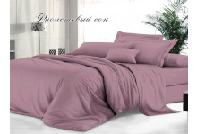 Комплект постельного белья евро сатин однотонный Sateen De Luxe Фиолетовый сон, Эльф