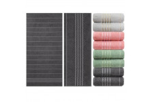 Полотенце махровое 50х90 г/к жаккард Зигзаг жемчужный, Эльф