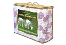 Одеяло овечья шерсть стандарт евро 200х220 чехол хлопок 70%, пэ 30%, Эльф