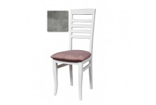 Стул полумягкий МДК-93 Э 15С 502 эмаль массив береза кашемир серый Grey, Ельская мебельная фабрика