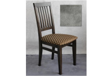 Стул полумягкий МДК-93.1 23С 696 венге массив береза кашемир серый Grey, Ельская мебельная фабрика