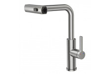 Смеситель кухня Tinos с выдвижной лейкой, нержавеющая сталь, Rush