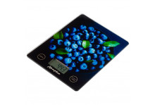 Весы кухонные 7 кг электронные, стекло, сенсорное управление 20х15 см, Матрена