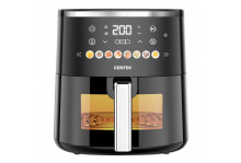 Аэрогриль 1500 Вт, чаша 5,0 л, сенсорное управление, 8 программ, антипригарное покрытие, таймер 60 минут, Centek