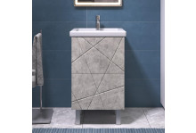 Тумба с умывальником Geometry 500-0-2 (умывальник Фостер 50) бетон Vigo