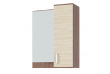 Прихожая Ника ПЗ 800 полка с зеркалом шимо темный, шимо светлый, Эра