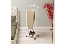 Вешалка прикроватная Римини 2М на колес 47х30х114см белый, ЗМИ