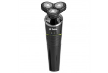 Бритва 5 Вт роторная, 3 ножа, аккумулятор, LED дисплей, сухое/влажное бритье, ножи нержавеющая сталь, Delta