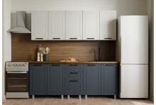 Кухня Лилия 2,0 керамика/сталь (в800-2шт, в400-1шт, нм800-1шт, н800-1шт, н3я400-1шт) МДФ, Аленушка