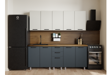 Кухня Магнолия 2,0 керамика/сталь (в800-2шт, в400-1шт, нм800-1шт, н800-1шт, н3я400-1шт) МДФ, Аленушка