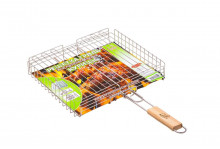 Решетка для барбекю глубокая 34х26 нержавеющая сталь (1,6х2,5), Метиз