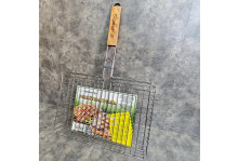 Решетка для барбекю глубокая 38х26х6 нержавеющая сталь (2,5 мм; 3 мм), Метиз