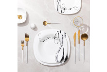 Тарелка суповая 22 см, 705 мл Quadro Vortex Pars Opal