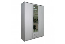 Шкаф 3-х дверный Соната-7 с зеркалом с 2-мя ящиками 1200х2120х520 анкор светлый лдсп Меридиан