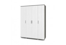Шкаф 4-х дверный 1600 без ящиков анкор светлый кромка анкор темный Меридиан