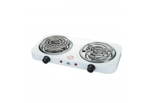 Плитка электрическая настольная 2 конфорки, 2500 Вт, ТЭН, белая, Добрыня