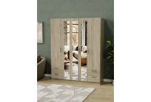 Шкаф ШК-5/7 пятистворчатый с зеркалом дуб сонома Феникс 