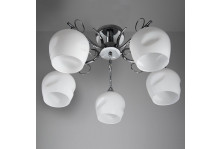 Люстра 5л E27 макс 5х60 Вт НПБ 01-5Х60-158 21280-3/5 (плафон 8313), хром, Элетех