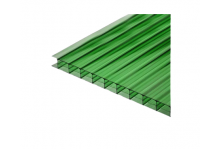 Поликарбонат сотовый 6000Х2100Х4мм (0,52 кг/м3) зеленый