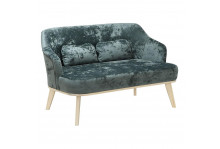Диван Комфорт-5 1340х790х790 ППУ бесцветный лак, Plush Steel, Элегия