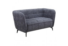 Диван Осло 1650х860х850 ППУ, Sensey Steel Grey, Элегия