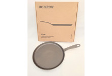 Сковорода чугун 260 блинная литая ручка 260х15 индукция boniron Руссбыт